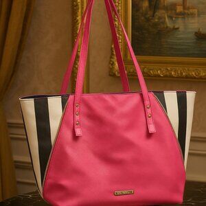 Juicy Couture Pink XL Tote Bag with Gold Hardware